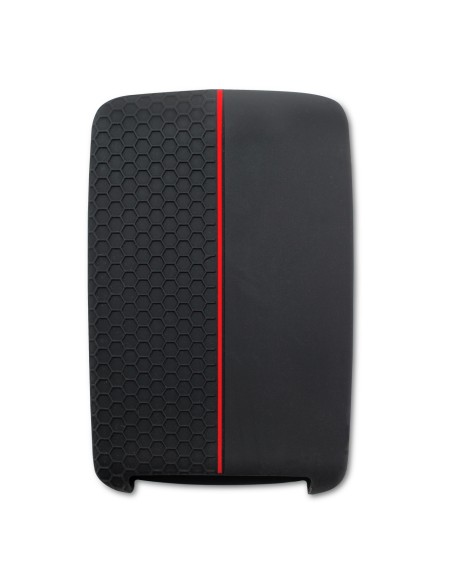 Guscio in Silicone Cover per Chiave Renault Koleos, Austral, Kadjar, Clio, Megane, Captur, Arkana, Zoe, Scenic, Dacia Sandero, Duster, Logan, Jogger - Nero con Inserto