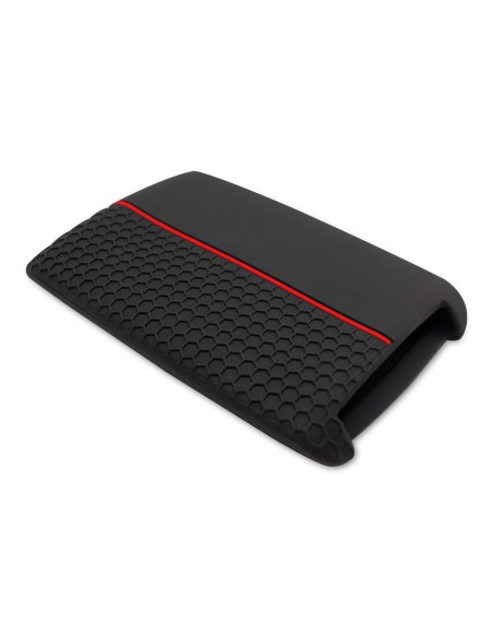 Guscio in Silicone Cover per Chiave Renault Koleos, Austral, Kadjar, Clio, Megane, Captur, Arkana, Zoe, Scenic, Dacia Sandero, Duster, Logan, Jogger - Nero con Inserto
