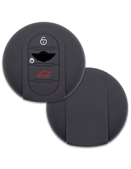 Guscio in Silicone per Chiave Mini Cooper, One, Hatchback, Clubman, Countryman - NERO