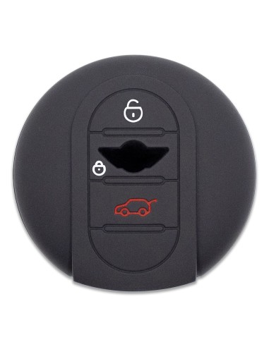 Guscio in Silicone per Chiave Mini Cooper, One, Hatchback, Clubman, Countryman - NERO