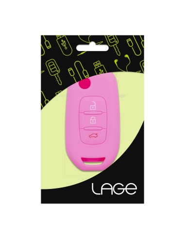 Guscio in Silicone Cover per Renault Clio, Captur, Megane, Scenic, Kangoo - ROSA