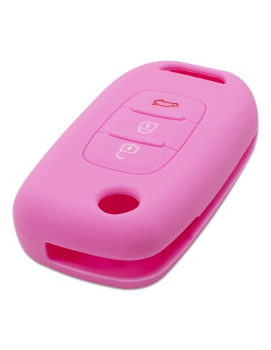 Guscio in Silicone Cover per Renault Clio, Captur, Megane, Scenic, Kangoo - ROSA