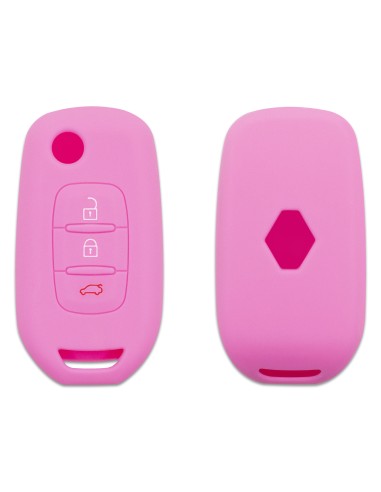 Guscio in Silicone Cover per Renault Clio, Captur, Megane, Scenic, Kangoo - ROSA