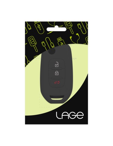 Guscio in Silicone Cover per Renault Clio, Captur, Megane, Scenic, Kangoo - NERO