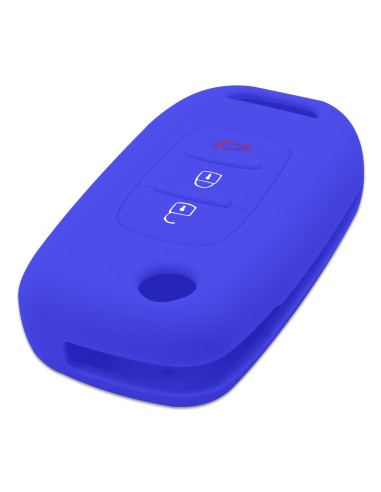 Guscio in Silicone Cover per Renault Clio, Captur, Megane, Scenic, Kangoo - BLU
