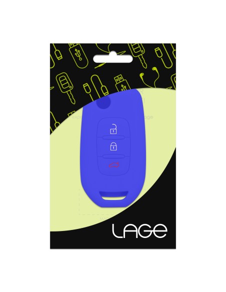 Guscio in Silicone Cover per Renault Clio, Captur, Megane, Scenic, Kangoo - BLU