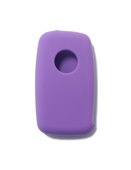 Guscio in Silicone Cover Chiave per Telecomando Volkswagen Seat Skoda Portachiave Viola VW Golf Passat Polo Touran Tiguan Eos Sharan Touareg Phateon Caddy T5 Amarok Lupo Seat Altea Alhambra Leon Ibiza Exeo Cordoba Arosa Skoda Octavia Fabia Superb Roomster