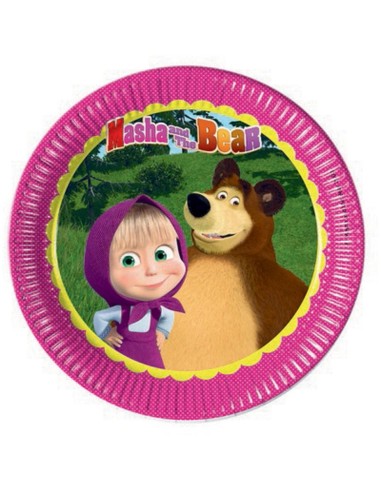 Piatto Masha e Orso 23 cm