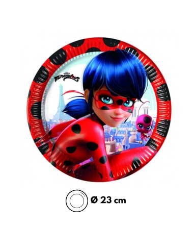 Piatto Miraculous Ladybug 23 cm