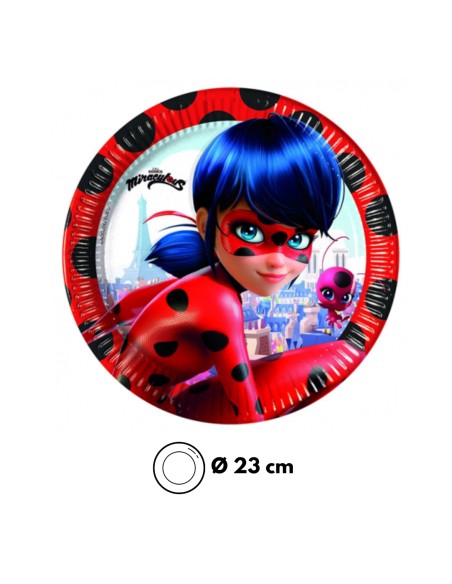 Piatto Miraculous Ladybug 23 cm