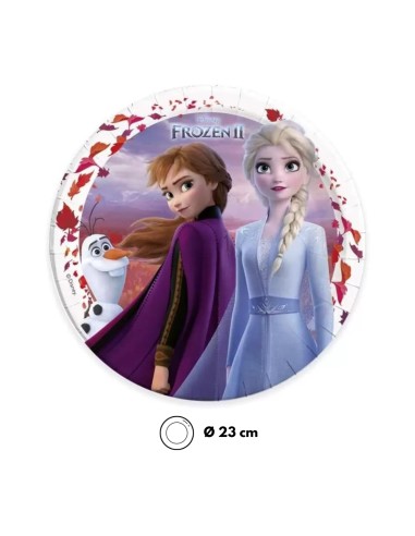 Piatto Frozen II in Carta 23 cm