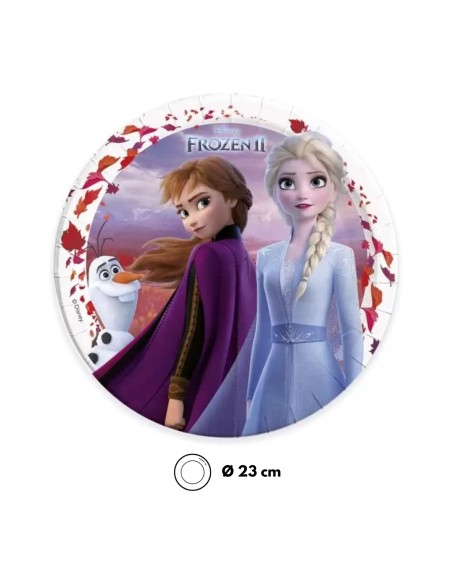 Piatto Frozen II in Carta 23 cm