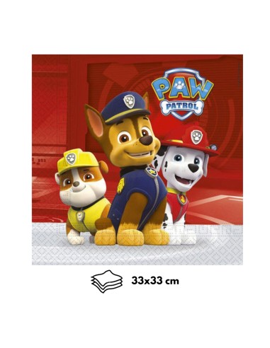 Tovagliolo Paw Patrol in Carta 33x33 cm