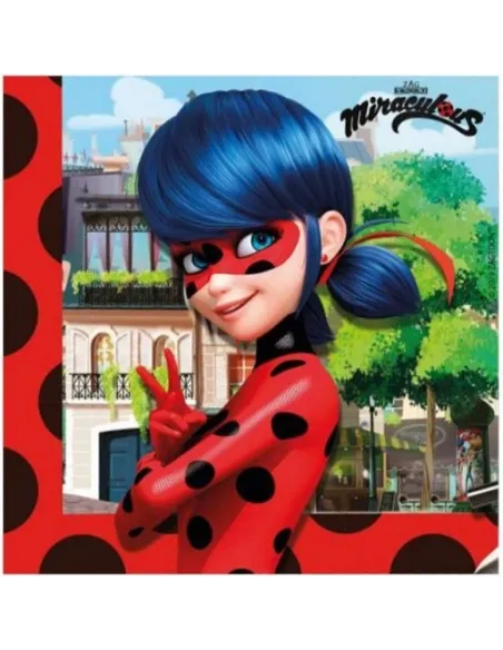 Tovagliolo Miraculous Ladybug 33x33 cm