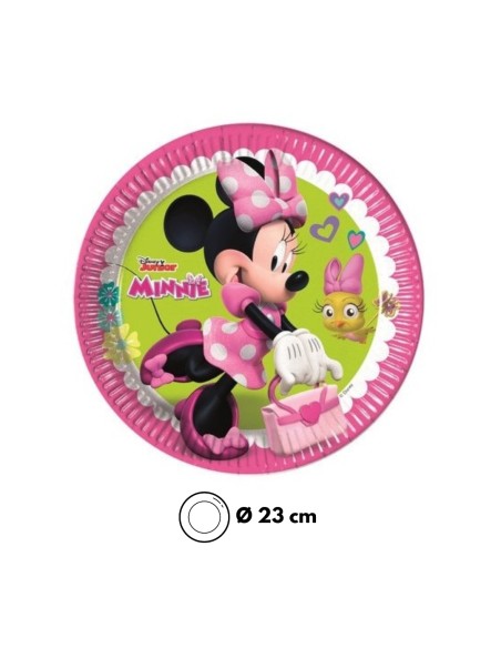 Piatto Minnie in Carta 23 cm