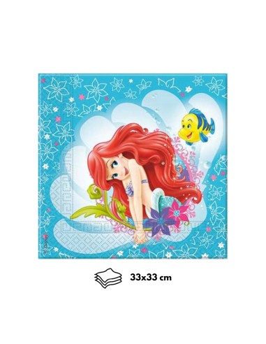 Tovagliolo Ariel Mermaid 33x33 cm