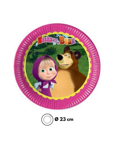 Piatto Masha e Orso 23 cm