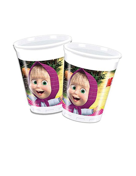 Bicchiere Masha e Orso in Plastica 200 ml