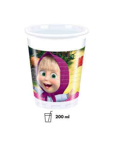 Bicchiere Masha e Orso in Plastica 200 ml