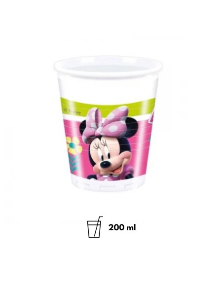 Bicchiere Minnie in Plastica 200 ml