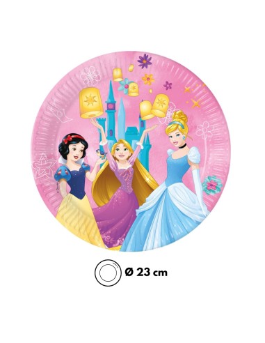Piatto Principesse Live Your Story Carta 23 cm