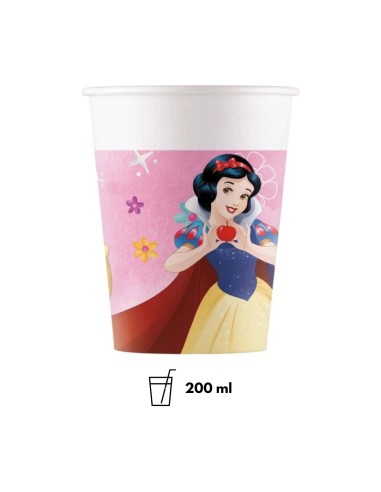 Bicchiere Principesse Live Your Story in Carta 200 ml