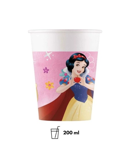 Bicchiere Principesse Live Your Story in Carta 200 ml