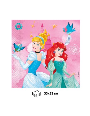Tovagliolo Princess Live Your Story in Carta 33x33 cm
