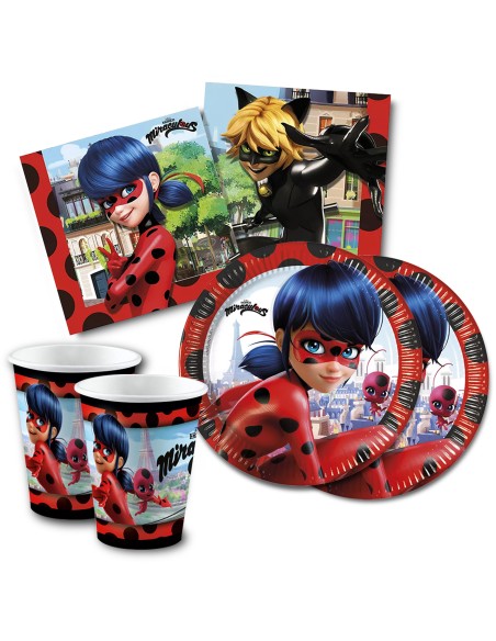 Piatto 23 cm 8 pz * Miraculous Ladybug