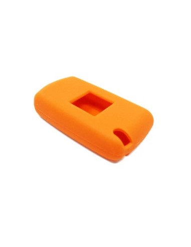 Guscio in Silicone Cover Chiave per Telecomando Peugeot 106 107 206 207 307 308 407 408 409 607 Portachiave Arancione