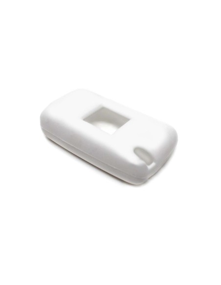Guscio in Silicone Cover Chiave per Telecomando Peugeot 106 107 206 207 307 308 407 408 409 607 Portachiave Bianco