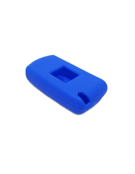Guscio in Silicone Cover Chiave per Telecomando Peugeot 106 107 206 207 307 308 407 408 409 607 Portachiave Blu