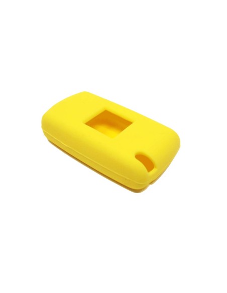 Guscio in Silicone Cover Chiave per Telecomando Peugeot 106 107 206 207 307 308 407 408 409 607 Portachiave Giallo