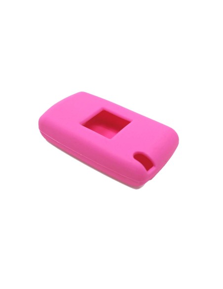 Guscio in Silicone Cover Chiave per Telecomando Peugeot 106 107 206 207 307 308 407 408 409 607 Portachiave Rosa