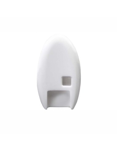 Guscio in Silicone Cover Chiave per Telecomando Nissan Qashqai Micra Juke Murano X-Trail Almera Vari Modelli Portachiave Bianco