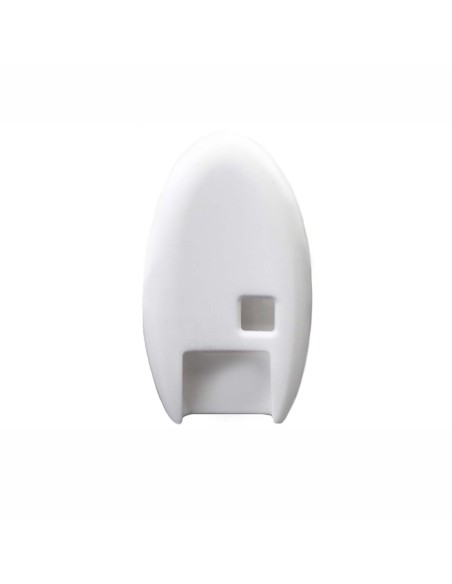 Guscio in Silicone Cover Chiave per Telecomando Nissan Qashqai Micra Juke Murano X-Trail Almera Vari Modelli Portachiave Bianco