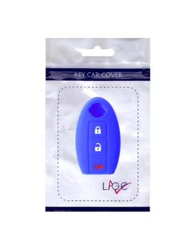 Guscio in Silicone Cover Chiave per Telecomando Nissan Qashqai Micra Juke Murano X-Trail Almera Vari Modelli Portachiave Blu
