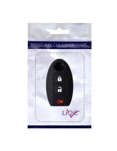 Guscio in Silicone Cover Chiave per Telecomando Nissan Qashqai Micra Juke Murano X-Trail Almera Vari Modelli Portachiave Nero