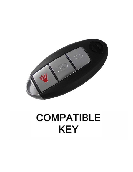 Guscio in Silicone Cover Chiave per Telecomando Nissan Qashqai Micra Juke Murano X-Trail Almera Vari Modelli Portachiave Nero