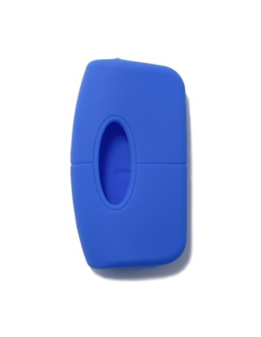 Guscio Silicone Cover Chiave per Telecomando Ford Portachiavi Blu 3 Tasti Focus Mondeo Fusion Fiesta Ka Kuga S-Max C-Max Galaxy