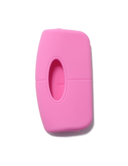 Guscio Silicone Cover Chiave per Telecomando Ford Portachiavi Rosa 3 Tasti Focus Mondeo Fusion Fiesta Ka Kuga S-Max C-Max Galaxy