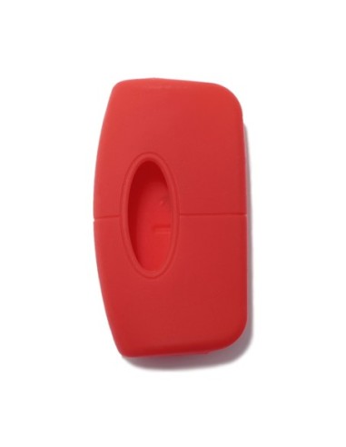 Guscio Silicone Cover Chiave per Telecomando Ford Portachiavi Rosso 3 Tasti Focus Mondeo Fusion Fiesta Ka Kuga S-Max C-Max Galaxy