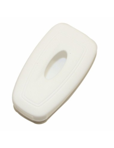 Guscio in Silicone Cover Chiave Telecomando Ford Fiesta Focus 2 Kuga Ka C-Max Mondeo Transit Tourneo Portachiave Bianco