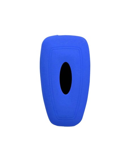 Guscio in Silicone Cover Chiave Telecomando Ford Fiesta Focus 2 Kuga Ka C-Max Mondeo Transit Tourneo Portachiave Blu