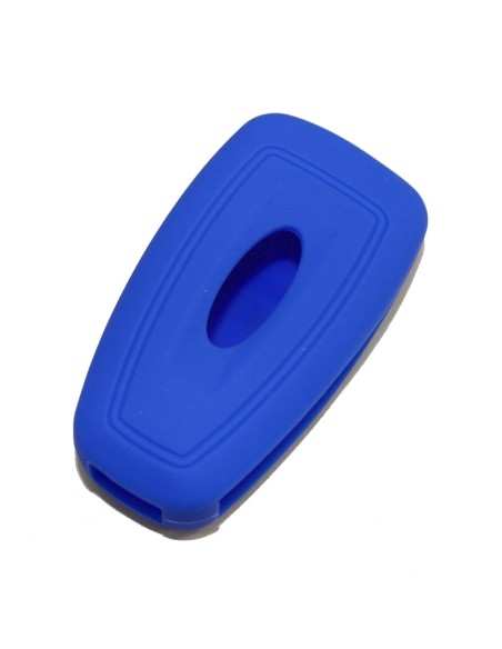 Guscio in Silicone Cover Chiave Telecomando Ford Fiesta Focus 2 Kuga Ka C-Max Mondeo Transit Tourneo Portachiave Blu