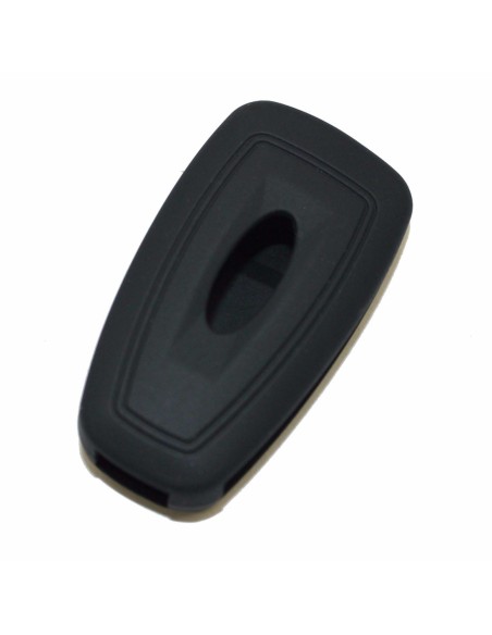 Guscio in Silicone Cover Chiave Telecomando Ford Fiesta Focus 2 Kuga Ka C-Max Mondeo Transit Tourneo Portachiave Nero