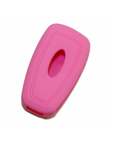 Guscio in Silicone Cover Chiave Telecomando Ford Fiesta Focus 2 Kuga Ka C-Max Mondeo Transit Tourneo Portachiave Rosa