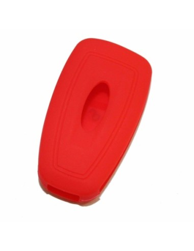 Guscio in Silicone Cover Chiave Telecomando Ford Fiesta Focus 2 Kuga Ka C-Max Mondeo Transit Tourneo Portachiave Rosso