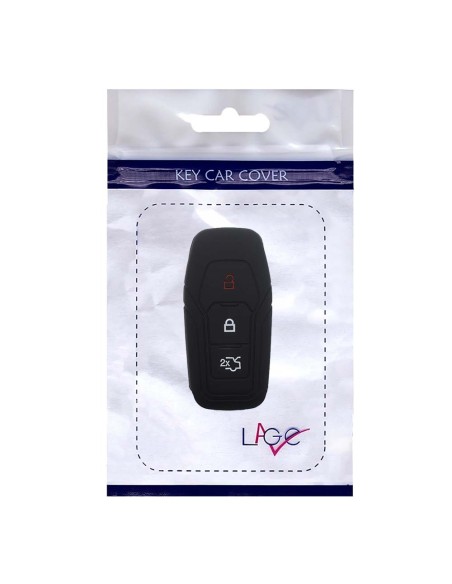 Guscio Silicone Cover Chiave Telecomando Ford Portachiave Nero Tasti 3 Kuga Mondeo Focus Ka B-Max Edge Fiesta Galaxy Mustang S-Max