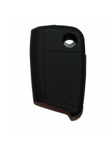 Guscio in Silicone Cover Chiave per Telecomando Volkswagen Golf (Serie 7) Seat Leon 7 Ibiza 7 Skoda Octavia A7 Portachiave Nero
